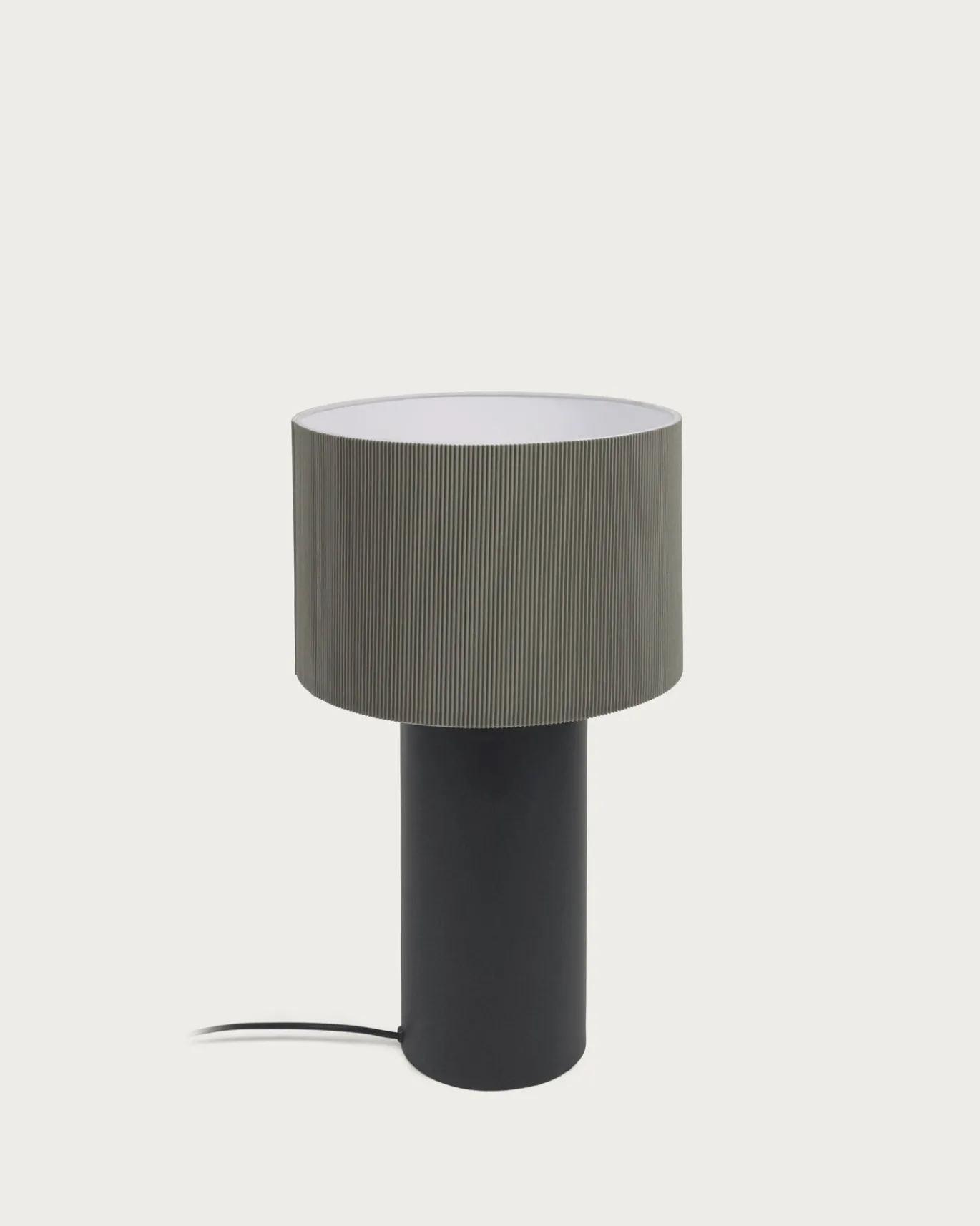 Kave Home Tafellamp Domicina Grijs/Zwart