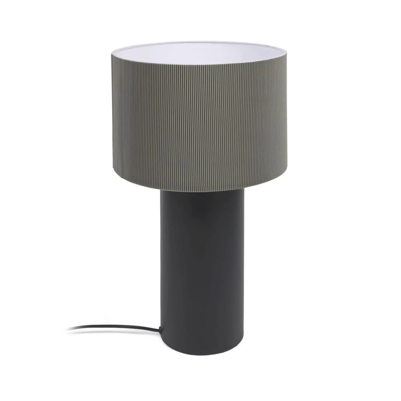 Kave Home Tafellamp Domicina Grijs/Zwart