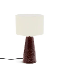 Kave Home Tafellamp Drava Keramiek Donkerrood