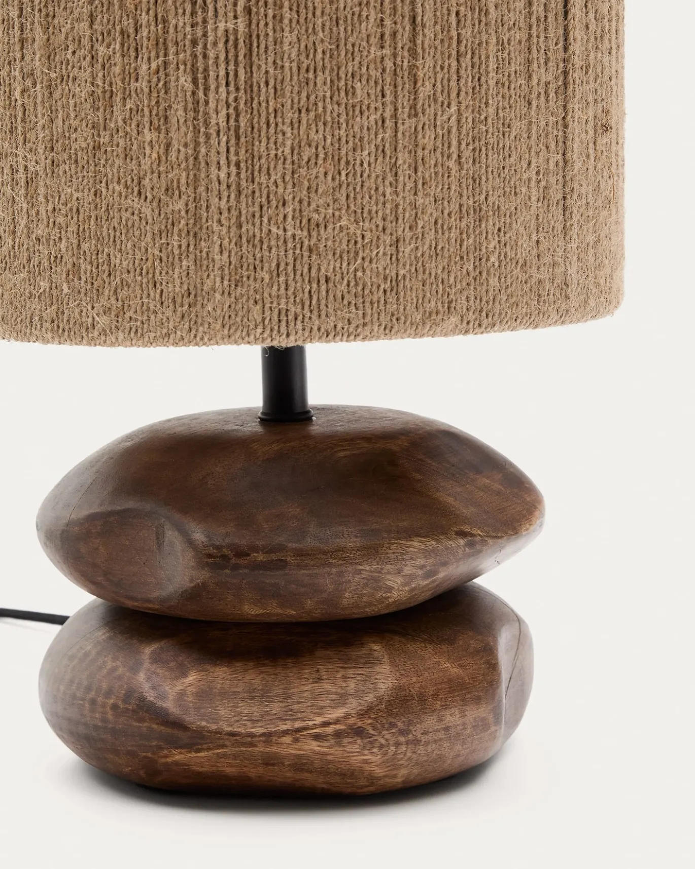 Kave Home Tafellamp Kor Acaciahout Donkerbruin