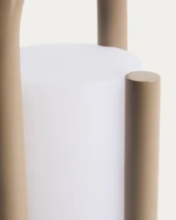 Kave Home Tafellamp Leros Staal Taupe Klein