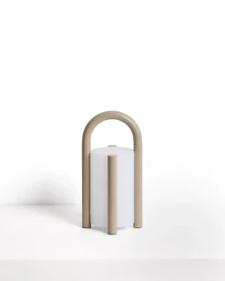 Kave Home Tafellamp Leros Staal Taupe Klein