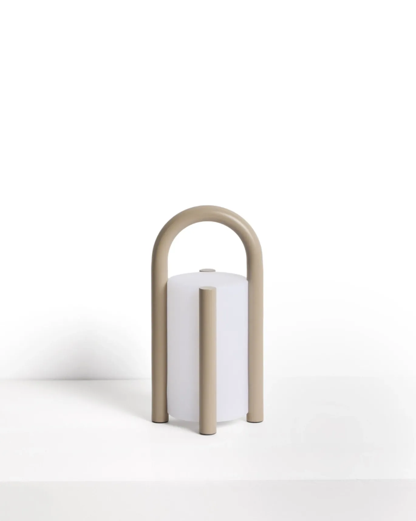 Kave Home Tafellamp Leros Staal Taupe Klein