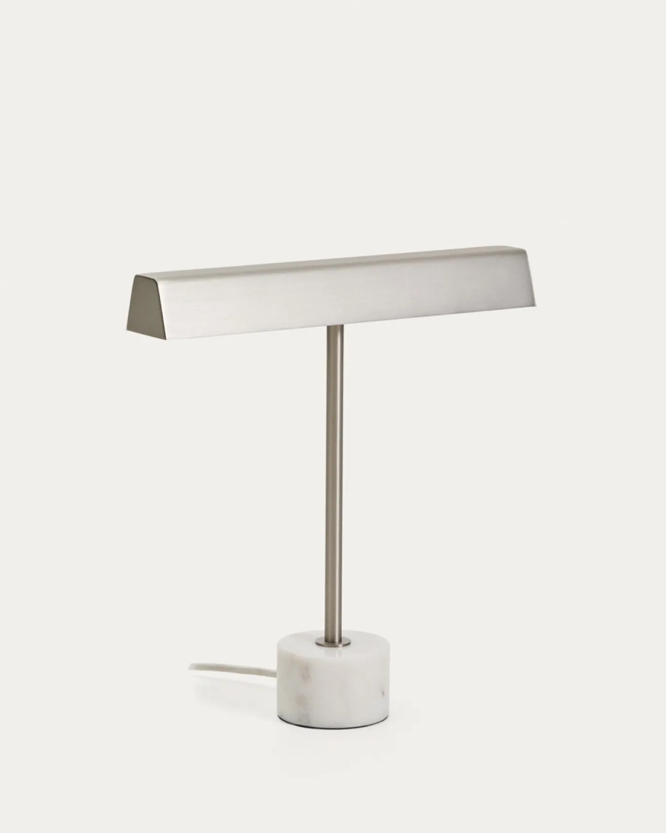 Kave Home Tafellamp Lynor Geborsteld Metaal met Wit Marmer