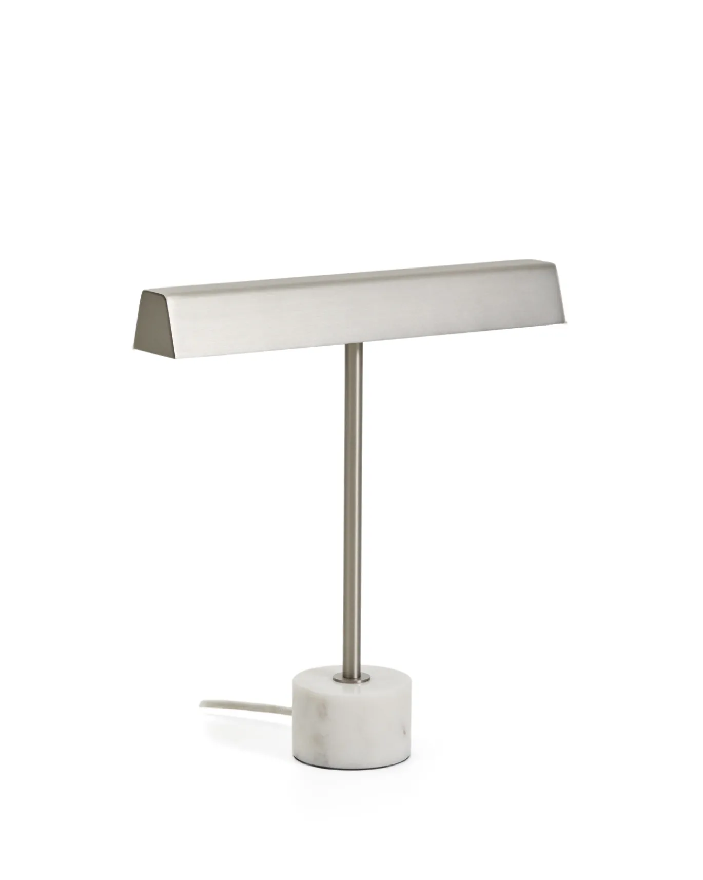 Kave Home Tafellamp Lynor Geborsteld Metaal met Wit Marmer