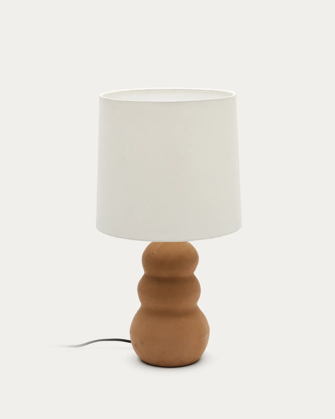 Kave Home Tafellamp Madsen Terracotta Wit Lampenkap