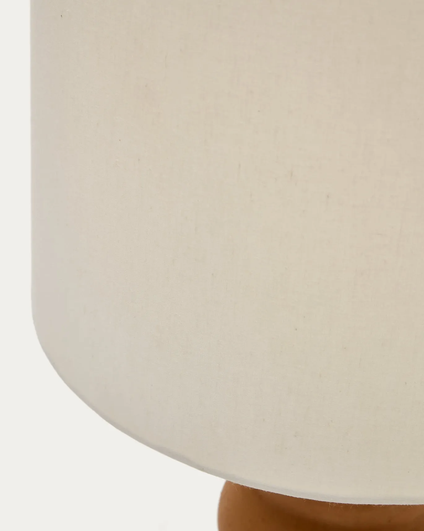 Kave Home Tafellamp Madsen Terracotta Wit Lampenkap