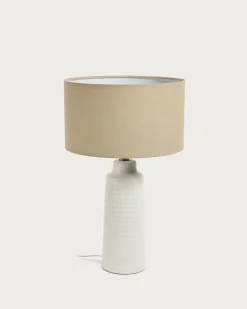 Kave Home Tafellamp Mijal Keramiek Wit