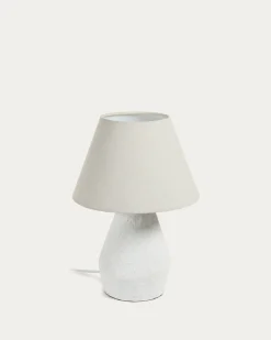 Kave Home Tafellamp Noara Magnesium Wit