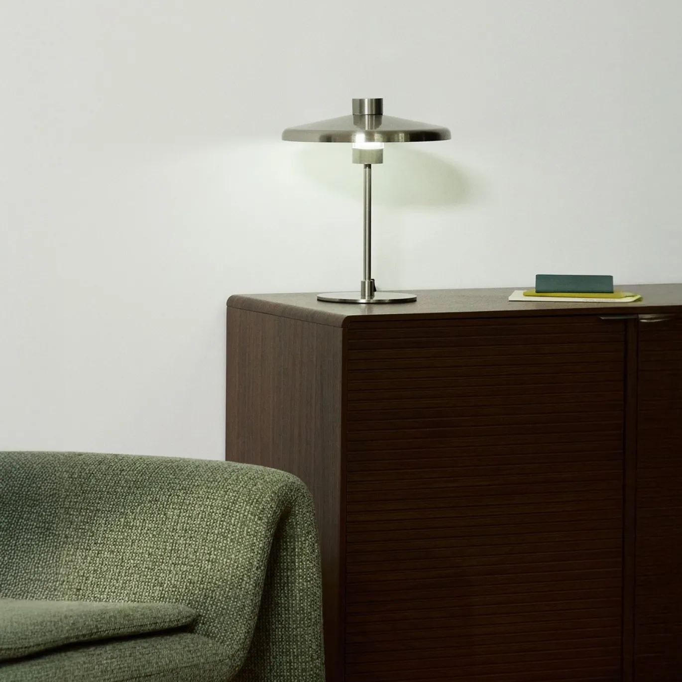 Kave Home Tafellamp Nuvira Zilver Geborsteld Metaal