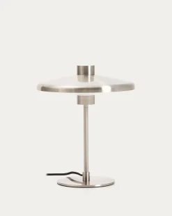 Kave Home Tafellamp Nuvira Zilver Geborsteld Metaal