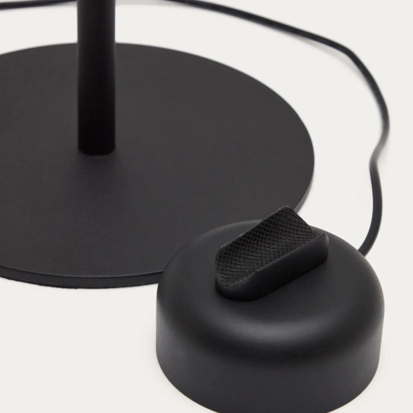 Kave Home Tafellamp Orey Zwart met Verstelbare Spot