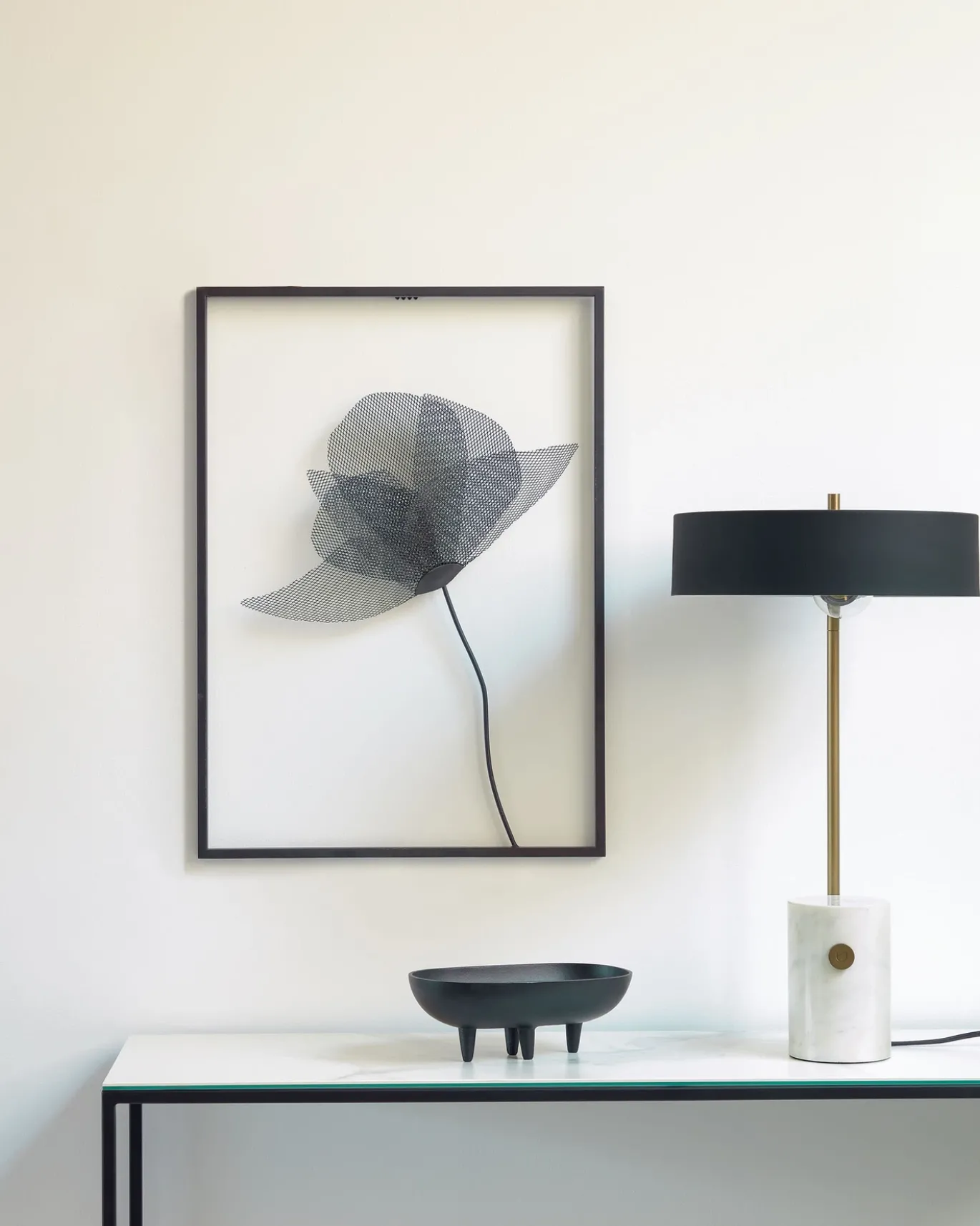 Kave Home Tafellamp Phant Zwart/Wit