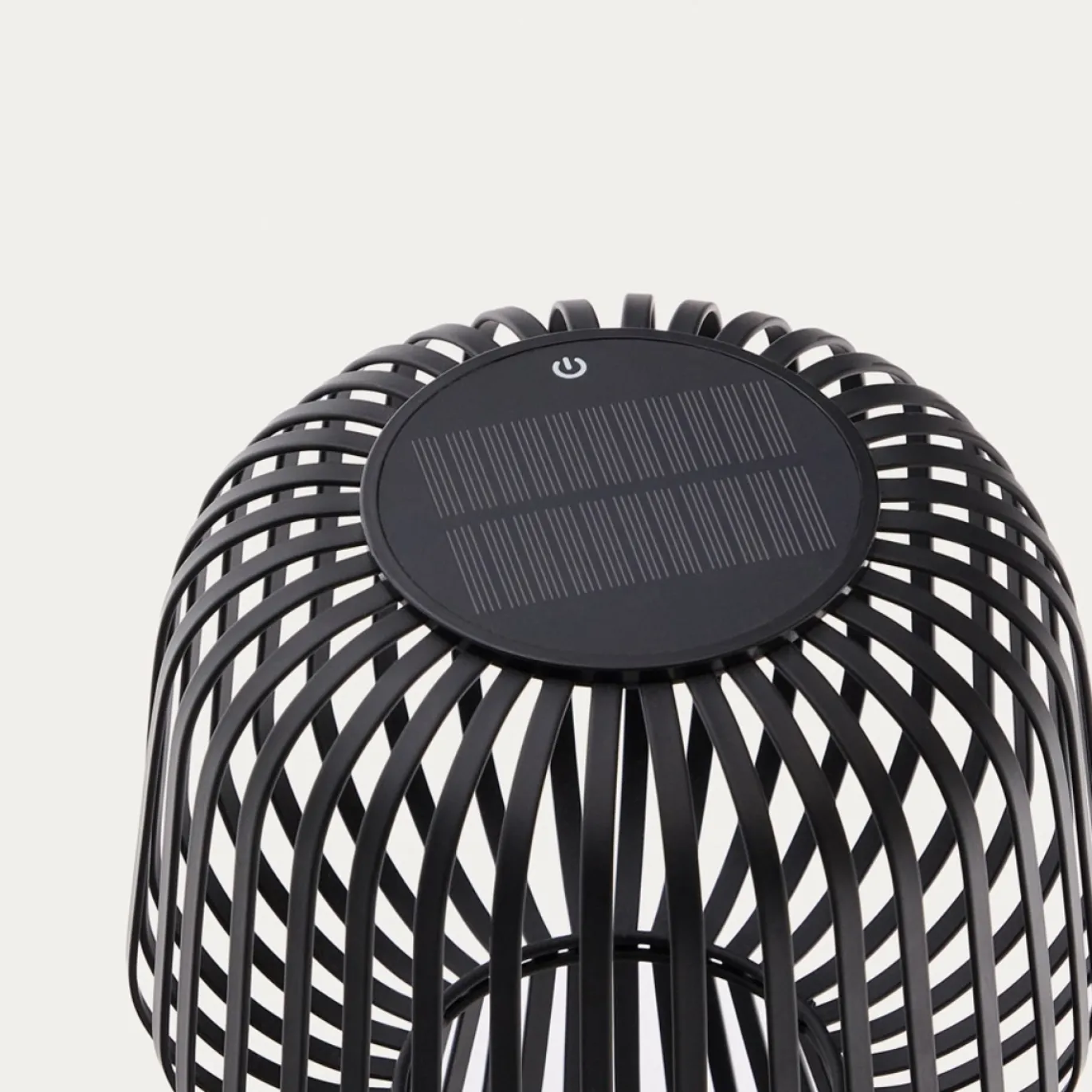 Kave Home Tafellamp Reiba Zwart op Zonne-Energie