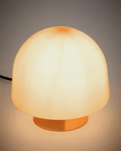 Kave Home Tafellamp Reig Oranje Glas