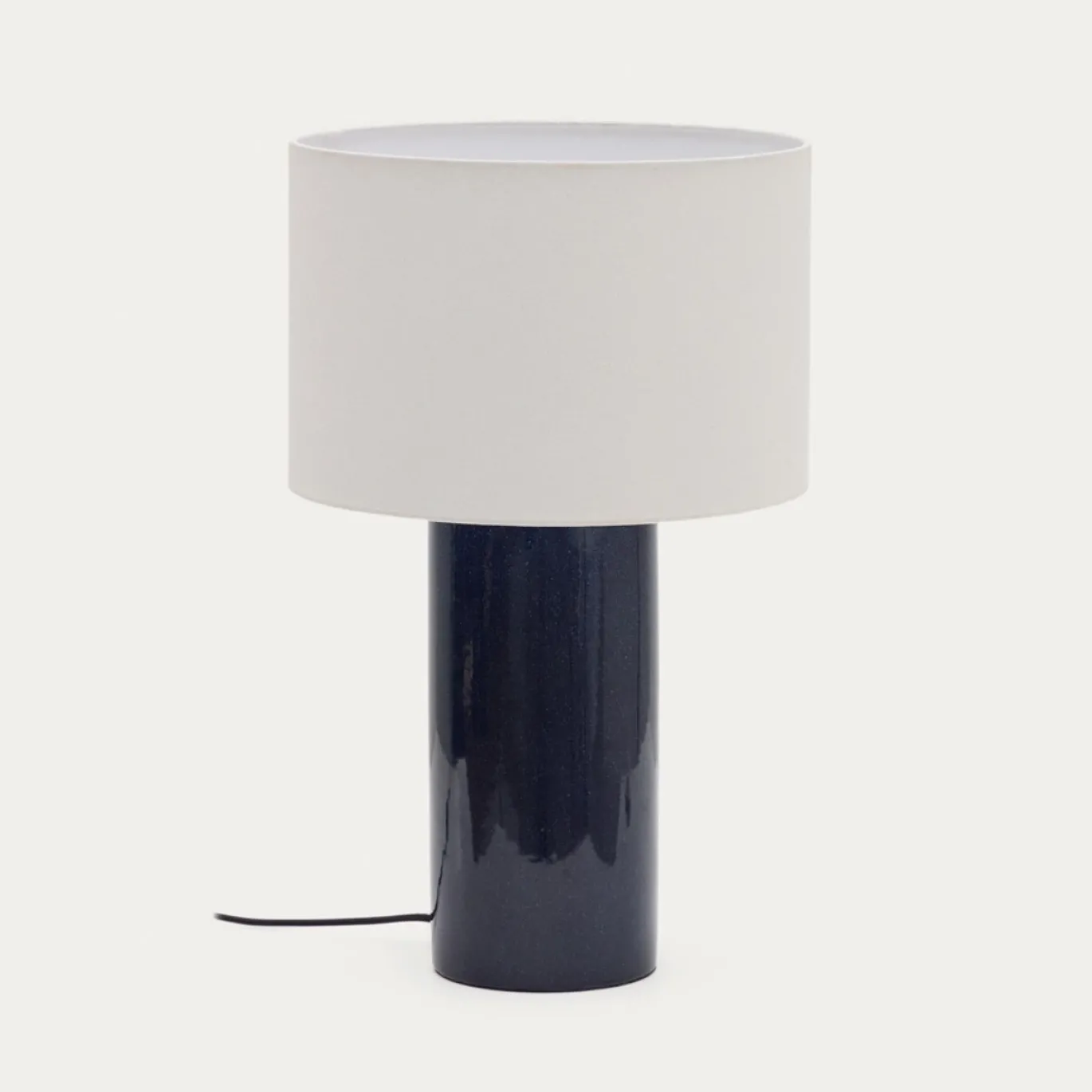 Kave Home Tafellamp Toneric Donkerblauw/Beige Ø33cm