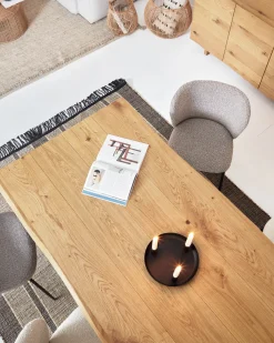 Kave Home Tafel Lotty Naturel Eiken Fineer 220x100cm