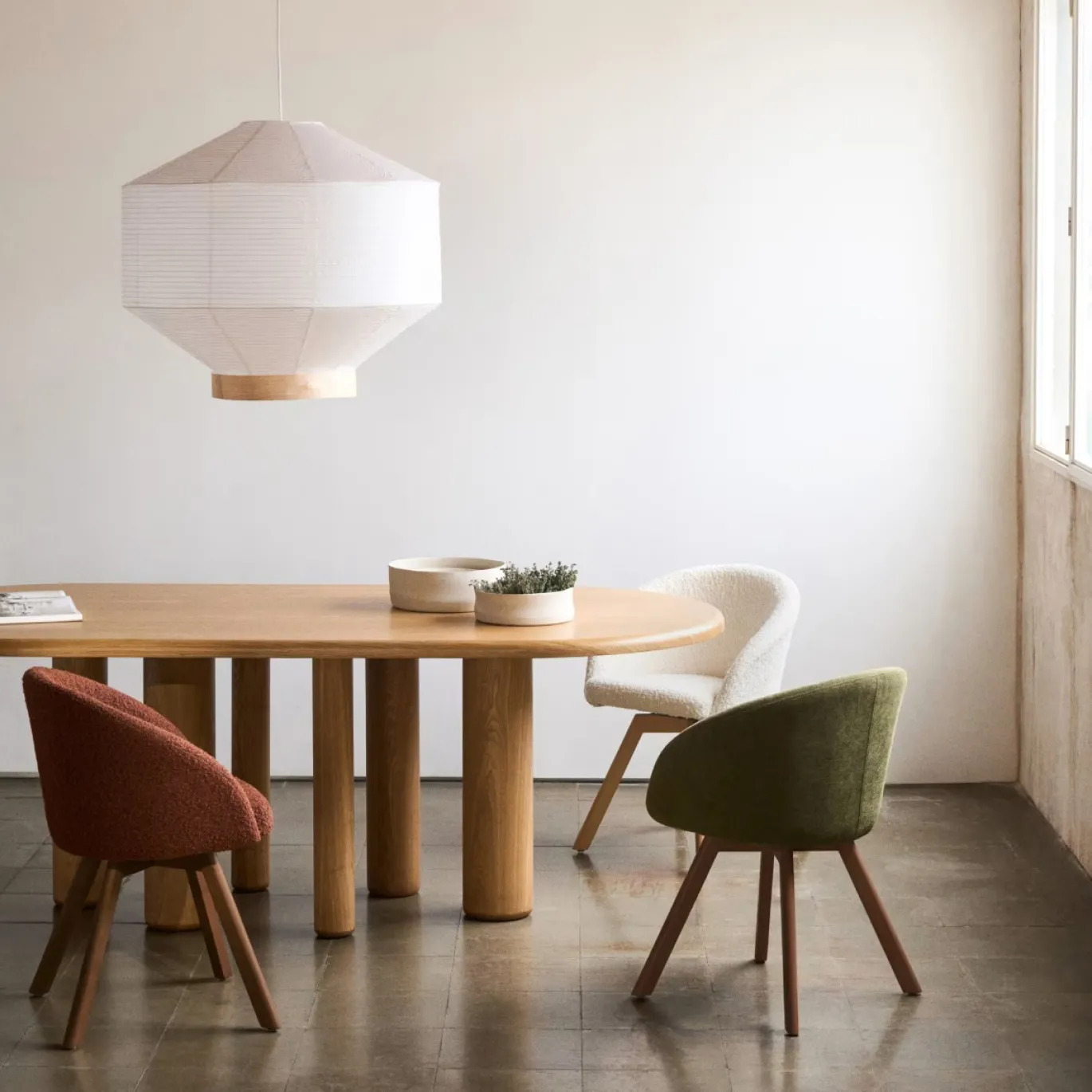 Kave Home Tafel Mailen Ovaal Essenfineer Naturel Ø220x105cm