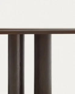 Kave Home Tafel Mailen Ovaal Essenfineer Walnoot Ø220x105cm