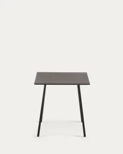 Kave Home Tafel Mathis Cementvezel Zwart 75x75cm