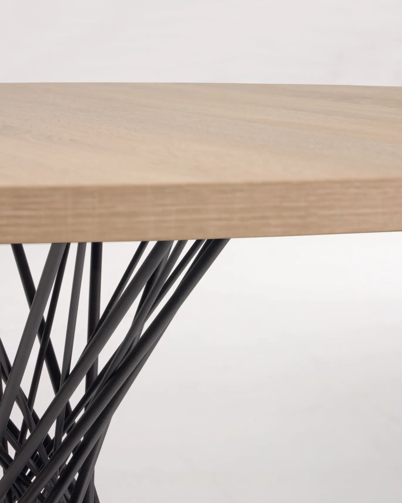 Kave Home Tafel Niut Rond Melamine Naturel Finish Ø120cm