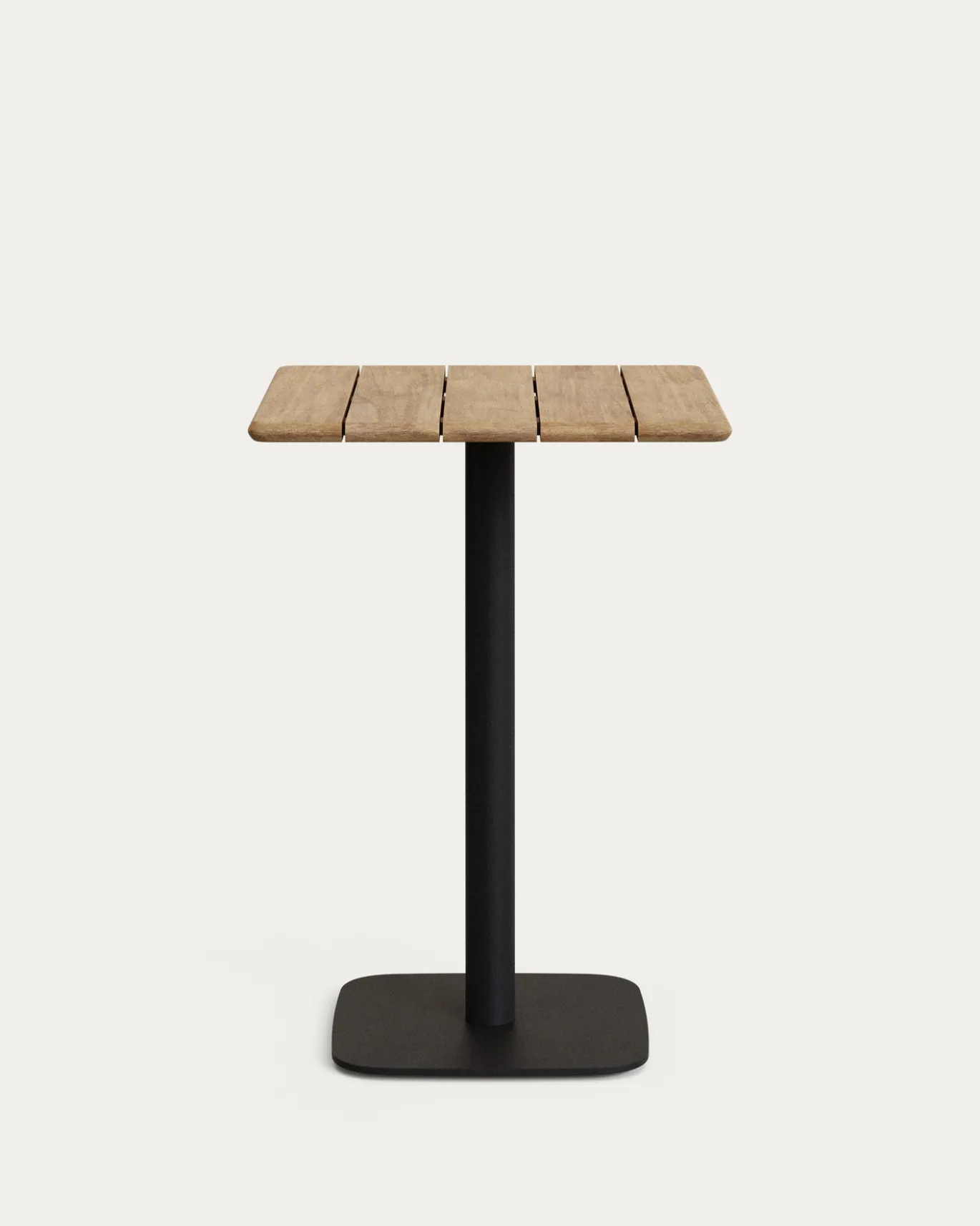 Kave Home Tafel Saura Hoog Vierkant Acacia Naturel 96x70x70cm