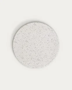 Kave Home Tafel Saura Terrazo Wit 75xØ70