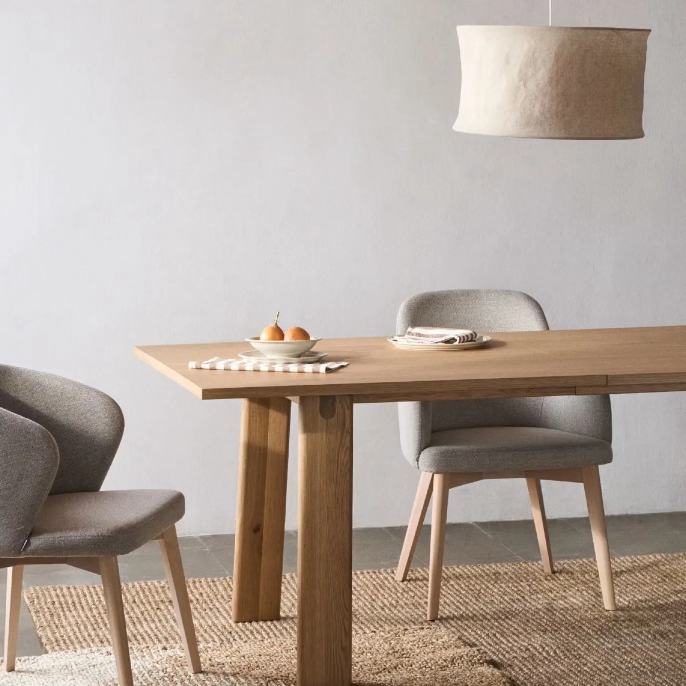 Kave Home Tafel Uitschuifbare Arlen Eikenhout Naturel 200 (250)x95cm