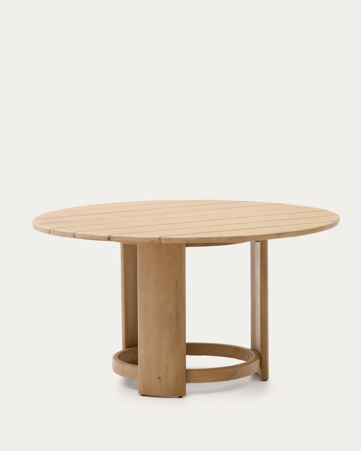 Kave Home Tafel Xoriguer Rond Massief Eucalyptushout Ø140cm