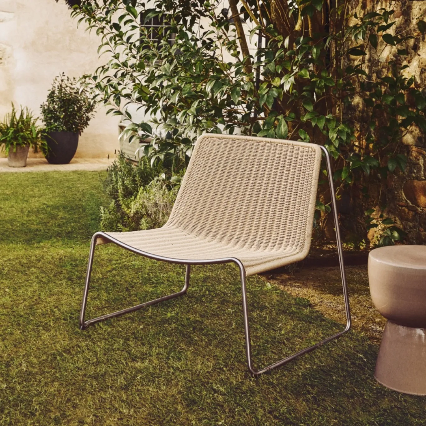 Kave Home Tavari Fauteuil Stapelbaar Beige