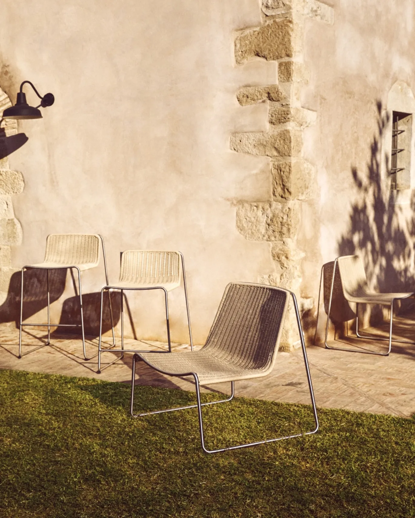 Kave Home Tavari Fauteuil Stapelbaar Beige