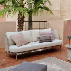 Kave Home Tuinbank Sedalis Taupe 3-Zits