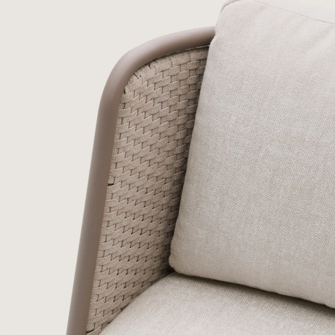 Kave Home Tuinbank Sedalis Taupe 3-Zits