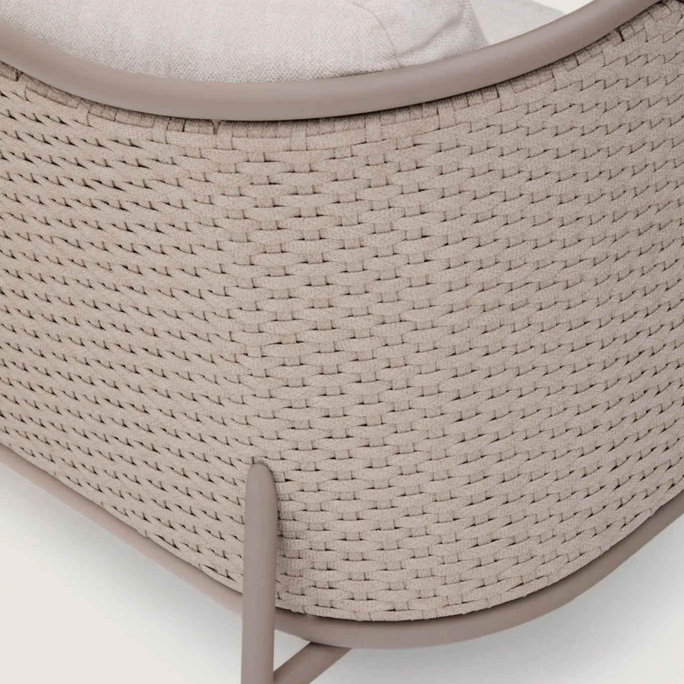 Kave Home Tuinbank Sedalis Taupe 3-Zits
