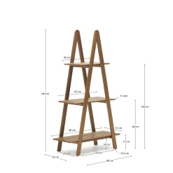 Kave Home Tuinkast Victora Massief Acaciahout 80x140cm
