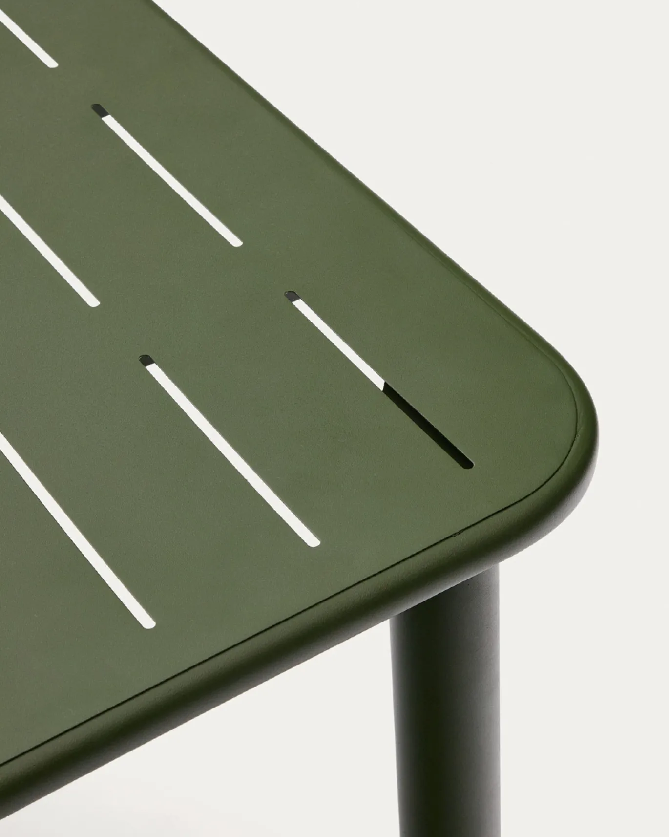 Kave Home Tuinset Brai Staal Groen 180x90cm