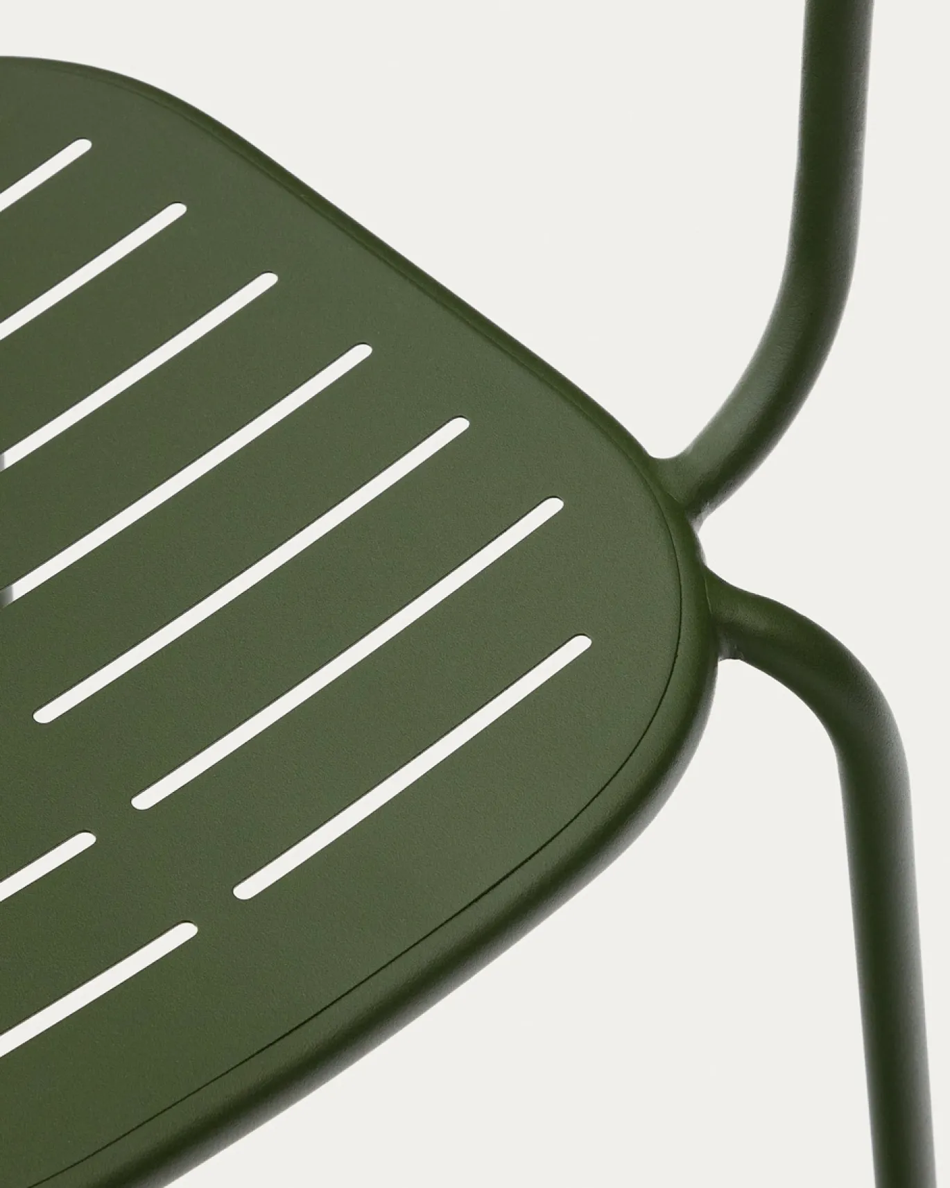Kave Home Tuinset Brai Staal Groen 180x90cm