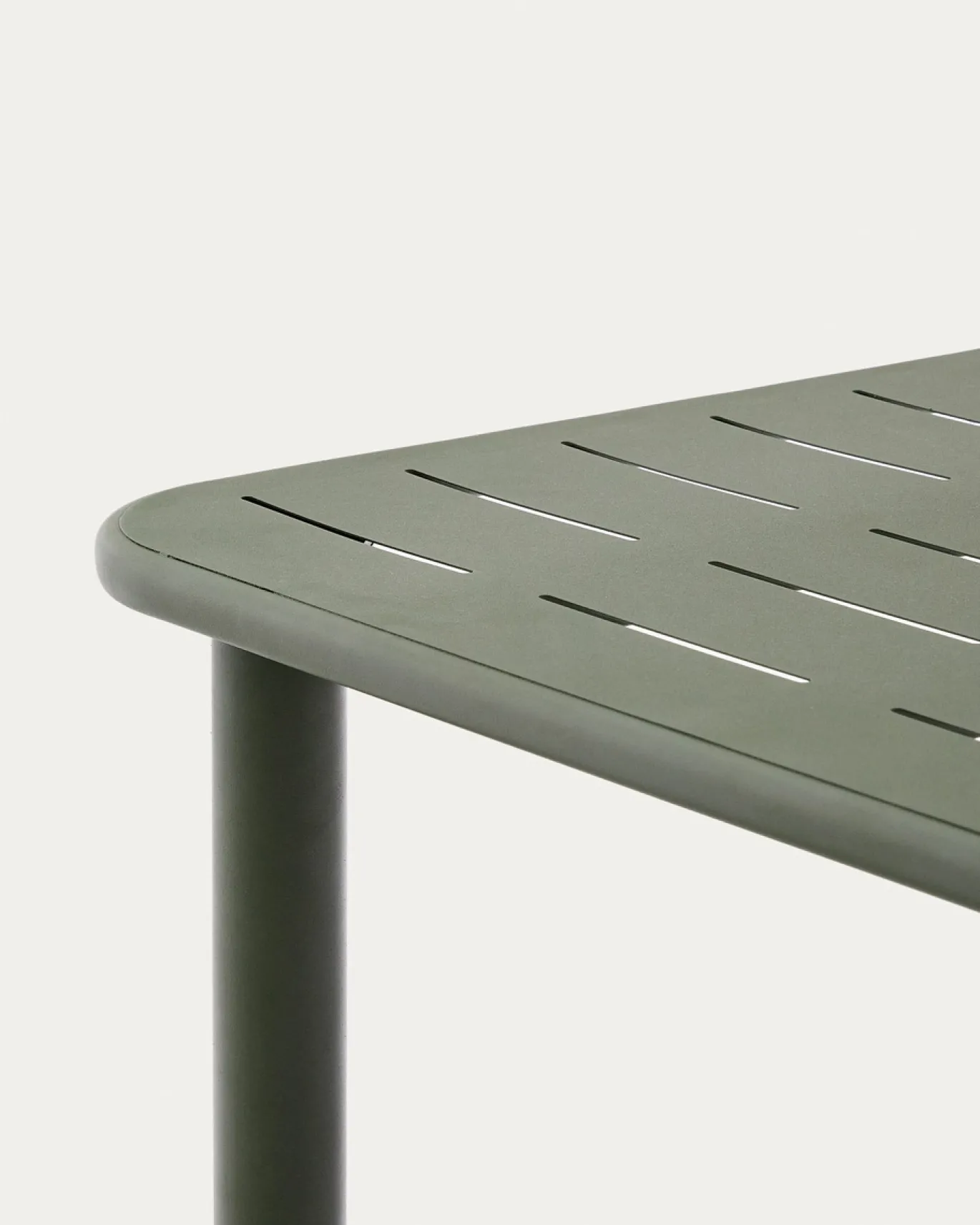 Kave Home Tuinset Brai Staal Groen 180x90cm