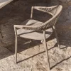 Kave Home Tuinstoel Alimia Stapelbaar Aluminium Taupe