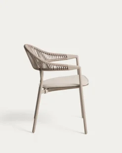 Kave Home Tuinstoel Alimia Stapelbaar Aluminium Taupe