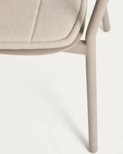 Kave Home Tuinstoel Alimia Stapelbaar Aluminium Taupe