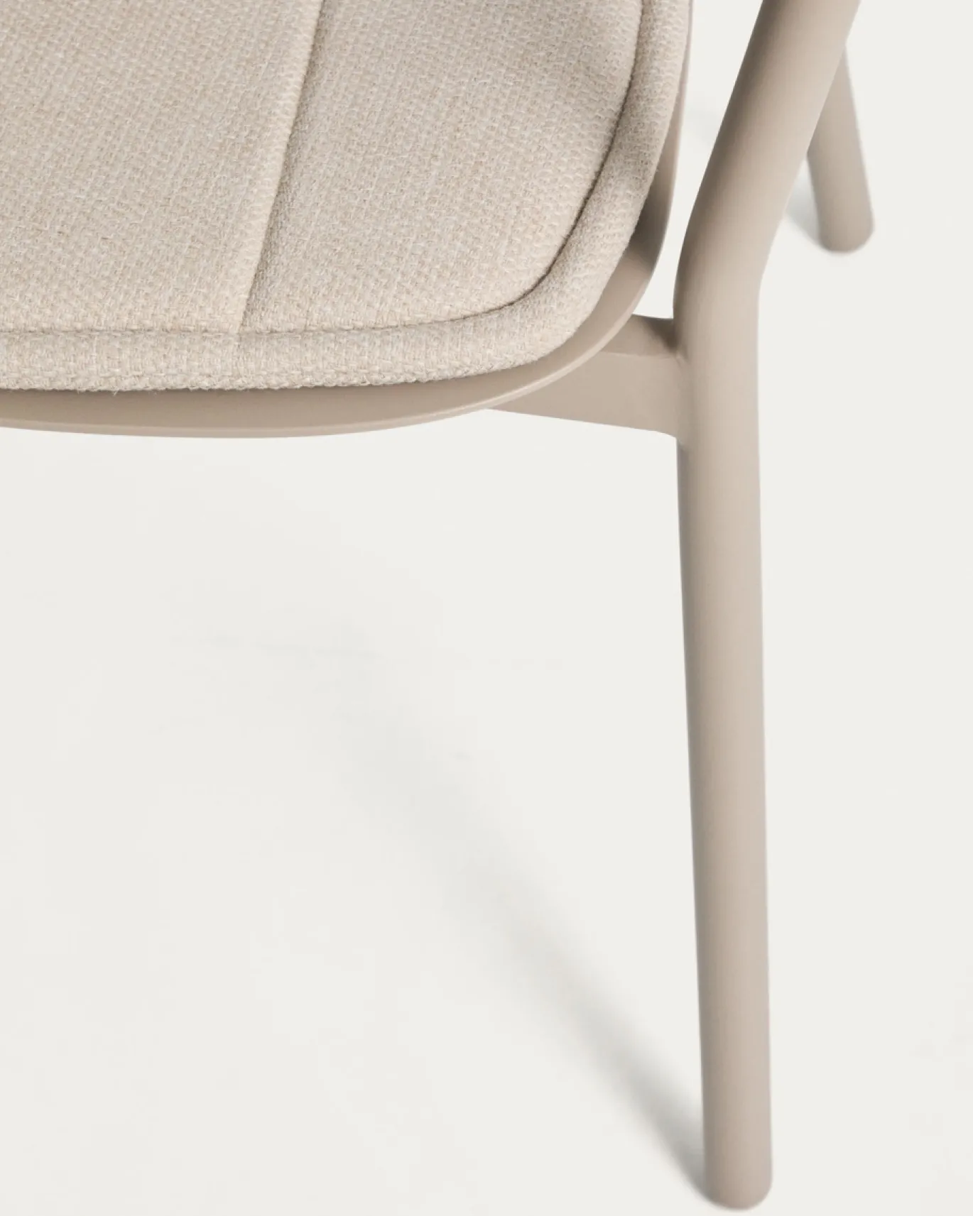 Kave Home Tuinstoel Alimia Stapelbaar Aluminium Taupe