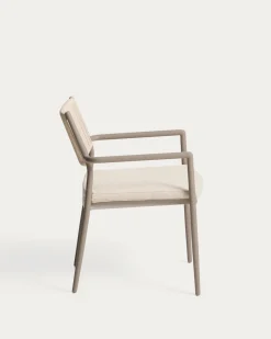 Kave Home Tuinstoel Argasi Stapelbaar Taupe Touw
