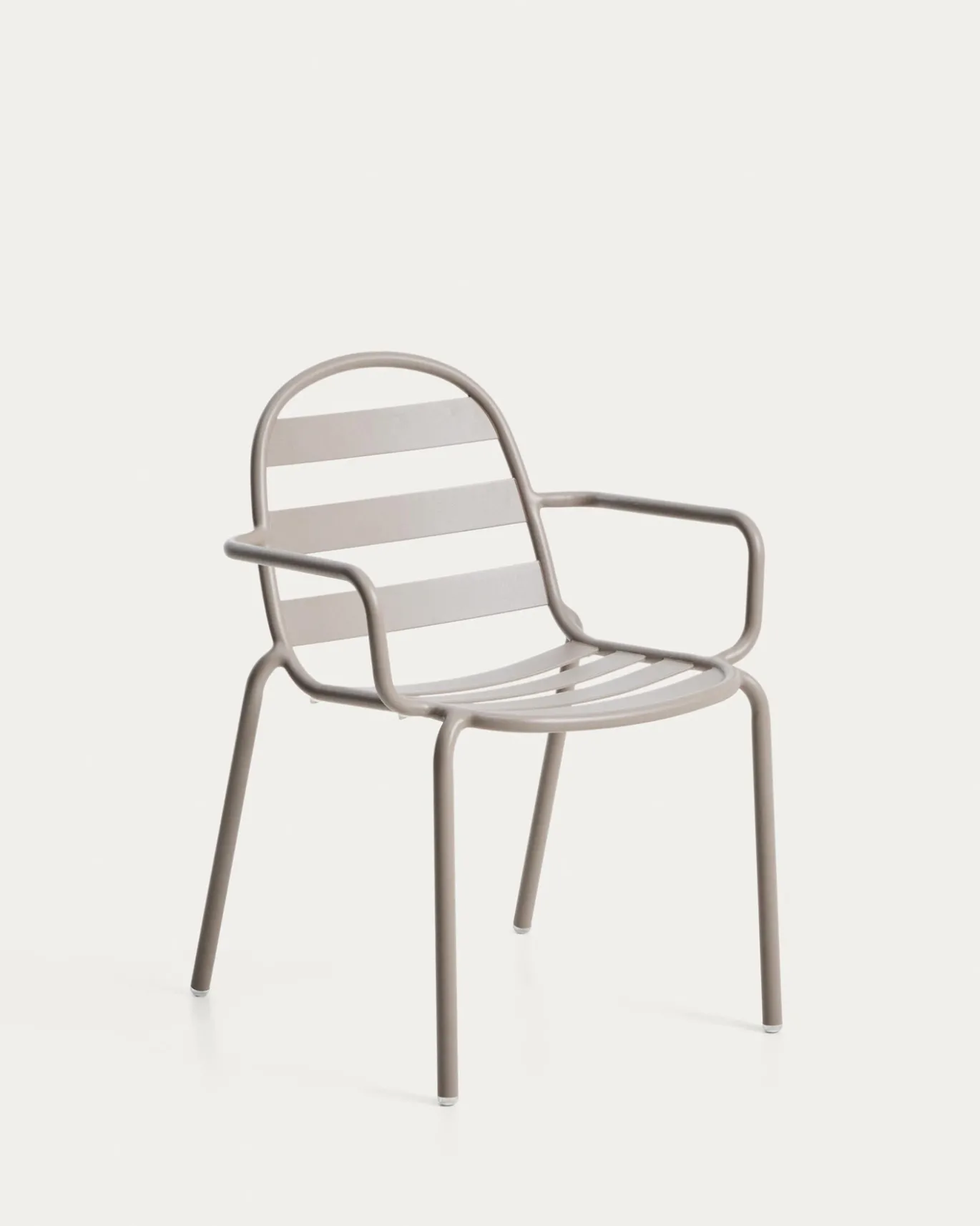 Kave Home Tuinstoel Joncols Stapelbaar Taupe