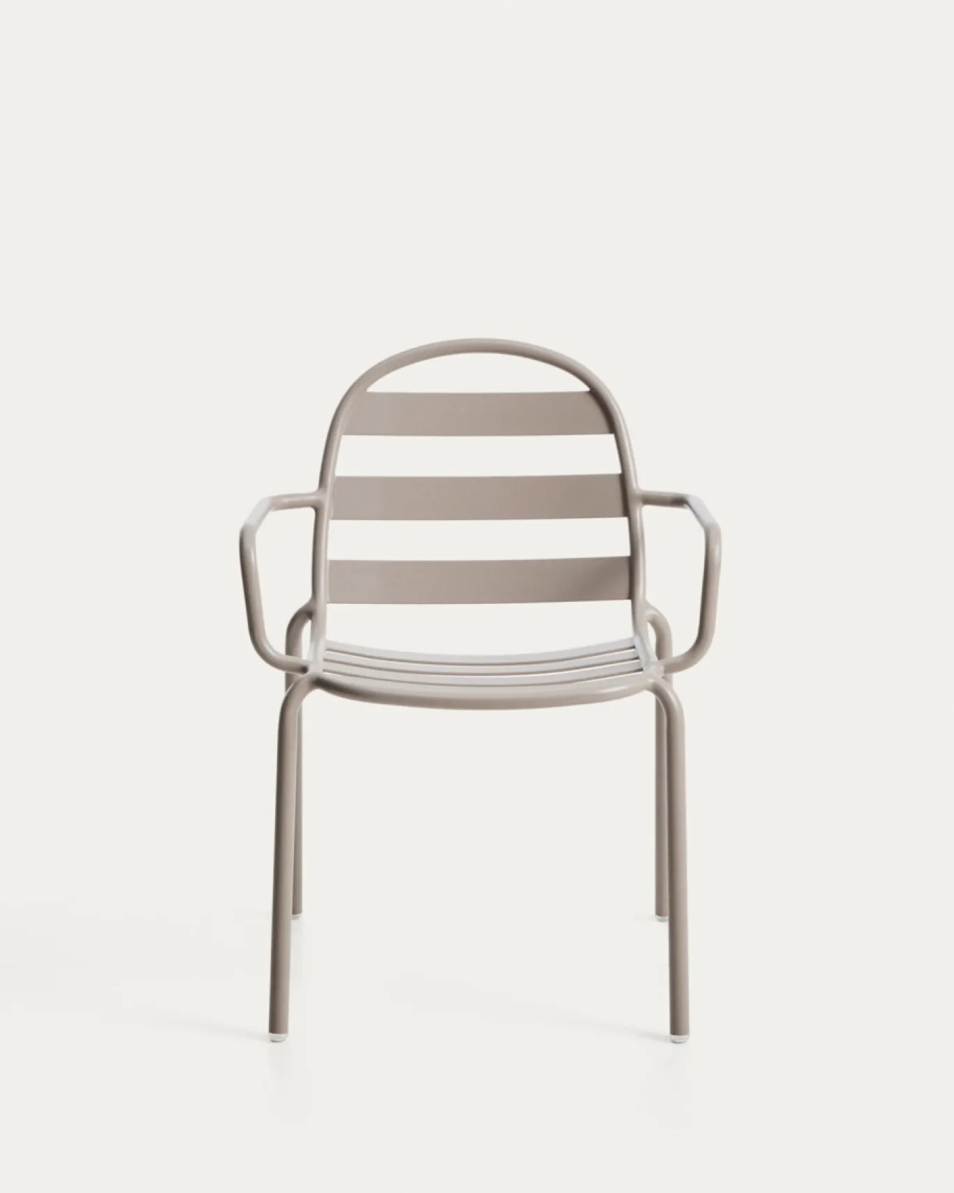 Kave Home Tuinstoel Joncols Stapelbaar Taupe