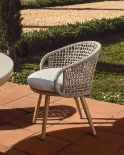 Kave Home Tuinstoel Lidario Aluminium Taupe