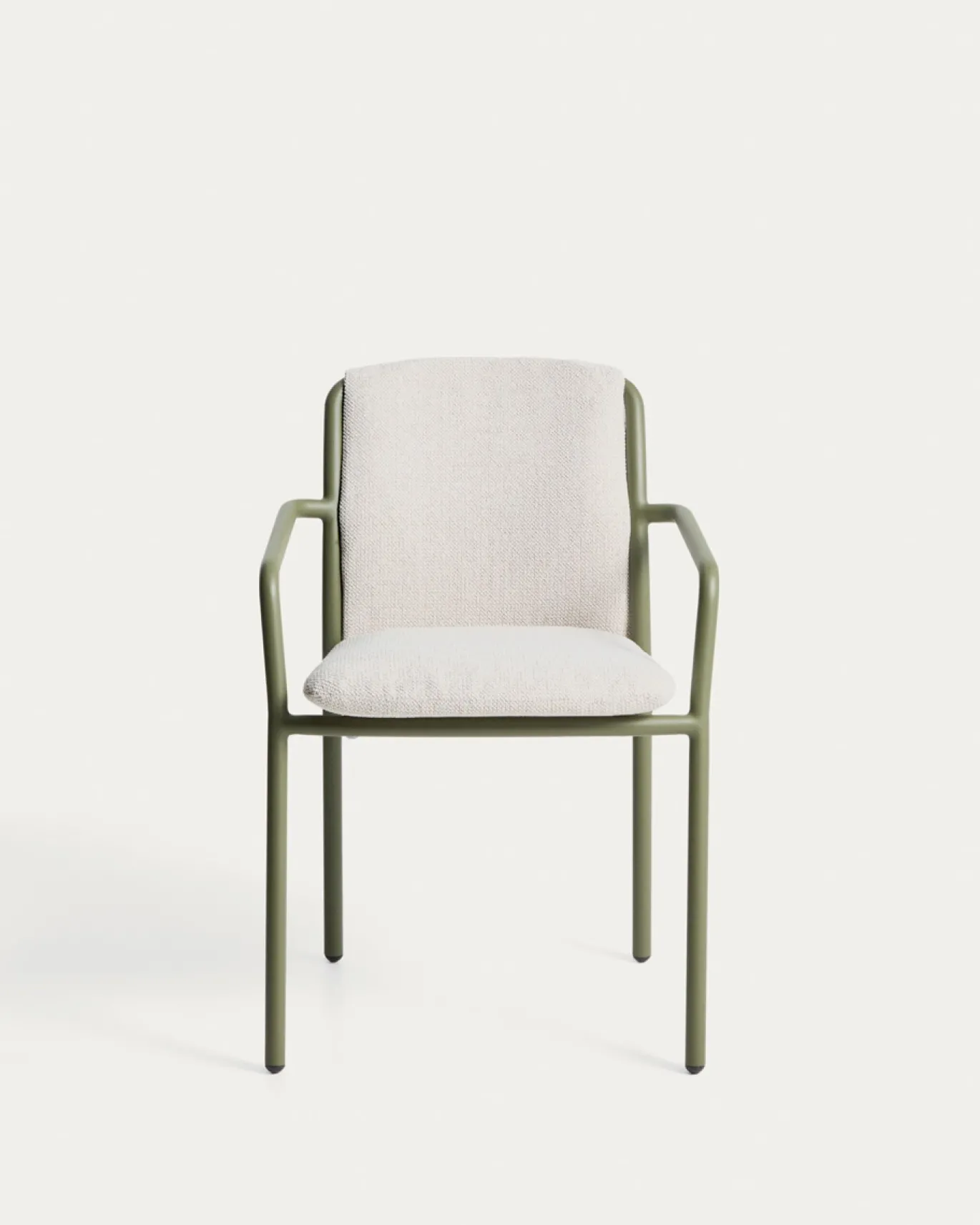 Kave Home Tuinstoel Linosa Aluminium Groen/Beige