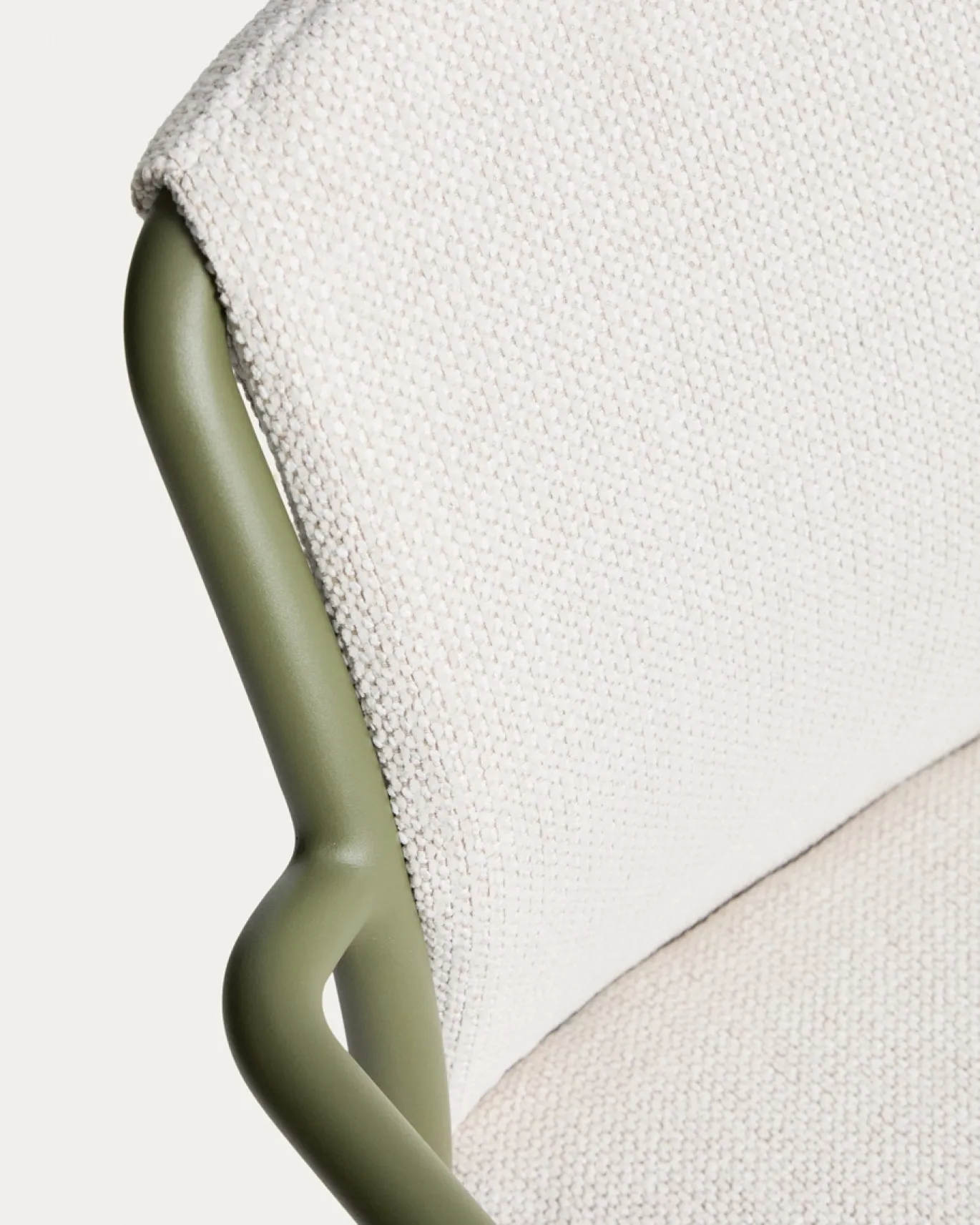Kave Home Tuinstoel Linosa Aluminium Groen/Beige