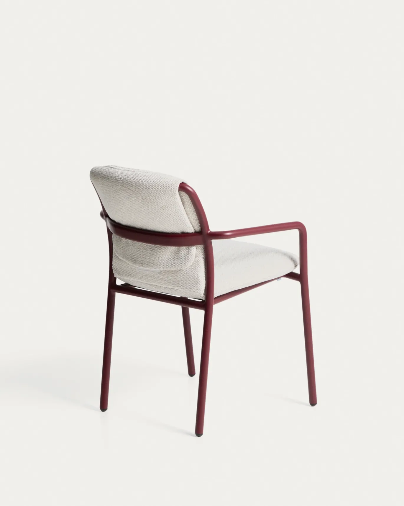 Kave Home Tuinstoel Linosa Aluminium Bordeaux/Beige