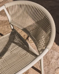 Kave Home Tuinstoel Livadia Stapelbaar Beige